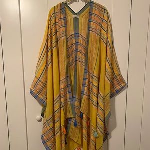 Free People stunning long yellow kimono